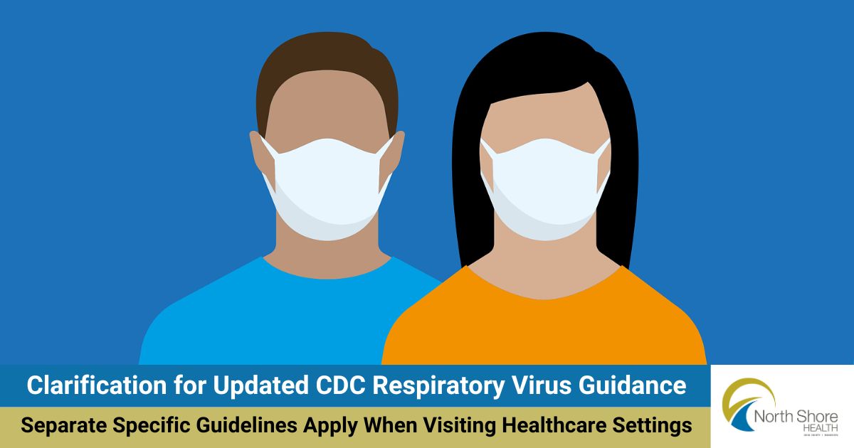 Clarification for Updated CDC Respiratory Virus Guidance