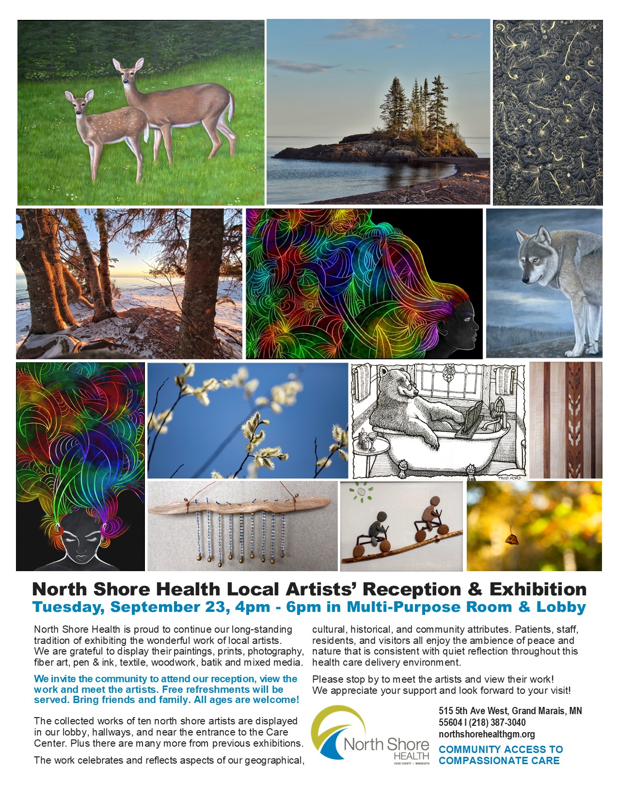NSH Artists’ Reception September 23, 4-6pm