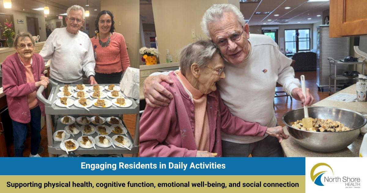 Engaging our Residents in daily activities like cooking… MATTERS